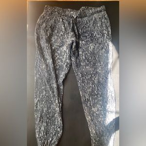 LULULEMON ready to rulu jogger- eventide jacquard spray dye black deep coal- 14